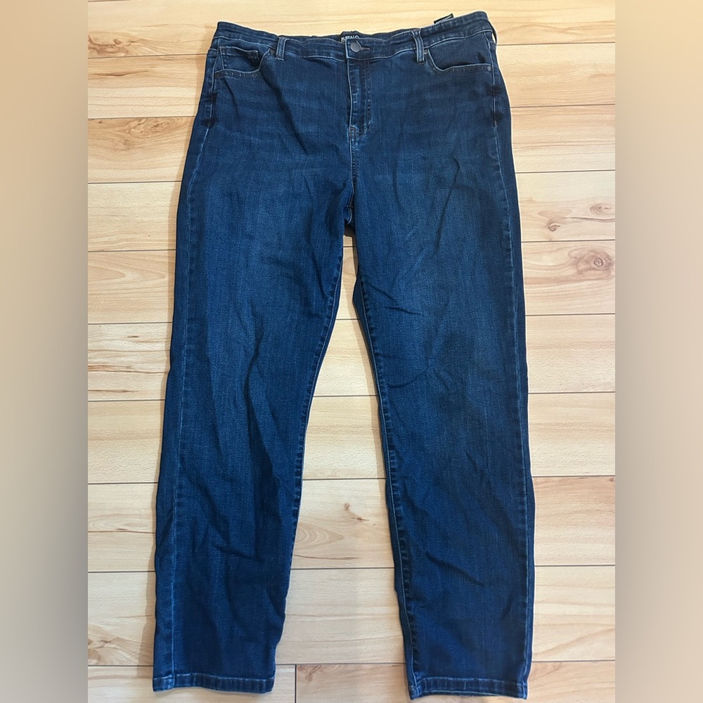 Buffalo David Bitton Dark Blue Straight Leg Jeans
